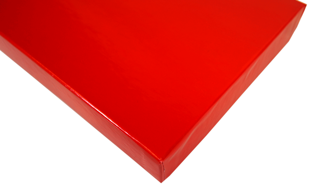 Red Gloss Paper on Set Up Box