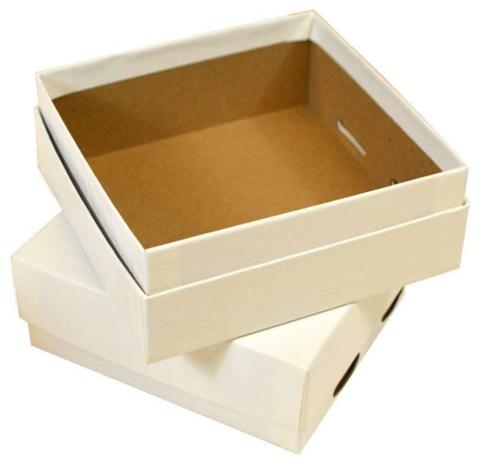 Set up box - White Slotted Freezer Box