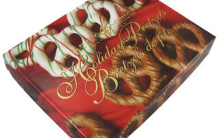 Printed and foil stamped candy boxes