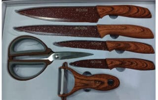 Knife Set in Clear Vinyl Lid Box